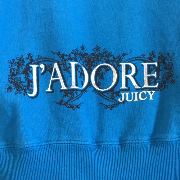 Juicy Couture track suit. Bright blue. Matching set. SZ Medium top, Small pant! - Picture 3 of 9
